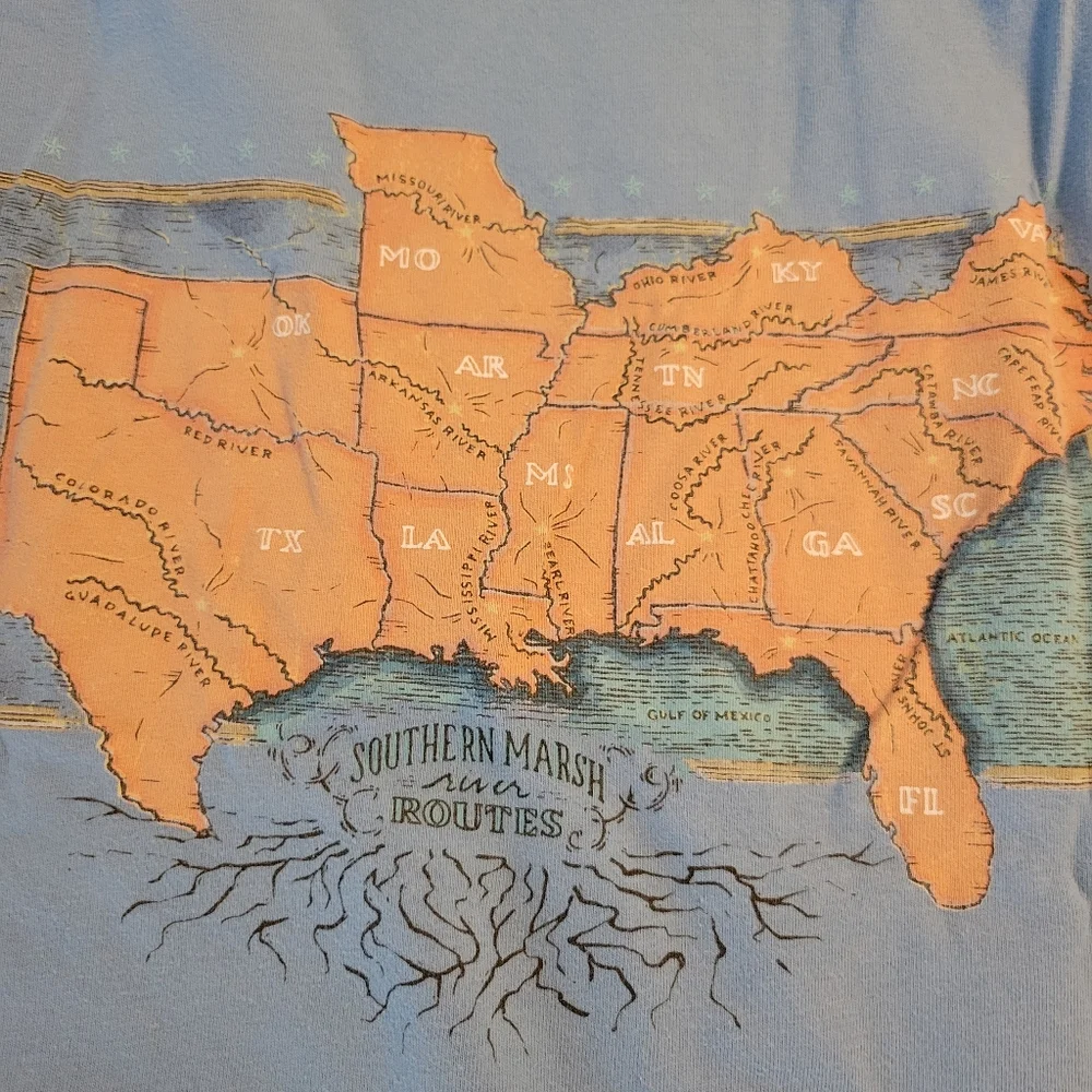 Southern marsh Routes Tee - Picture 4 of 4